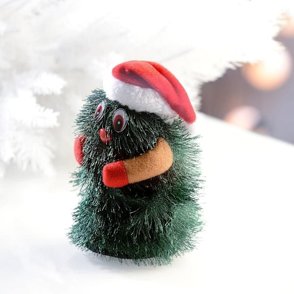 infactory Julgran: Sjungande och dansande julgran Liten gungande julgran, 15 cm (Dansande julgran)