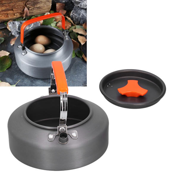 1,1L Bärbar Aluminiumlegering Vattenkokare Tekanna Kaffeepanna Utomhus Camping Tillbehör