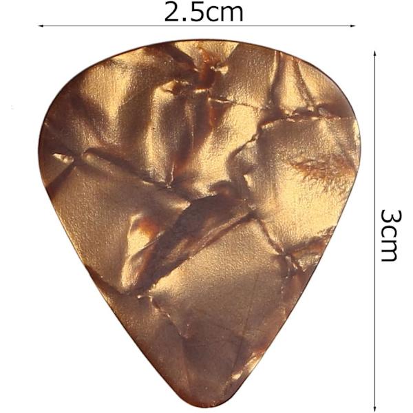 8 st plektrum för gitarr, abstrakt konst färgglada plektrum för bas, elgitarr, akustisk gitarr 0,46 mm (färg slumpmässig)