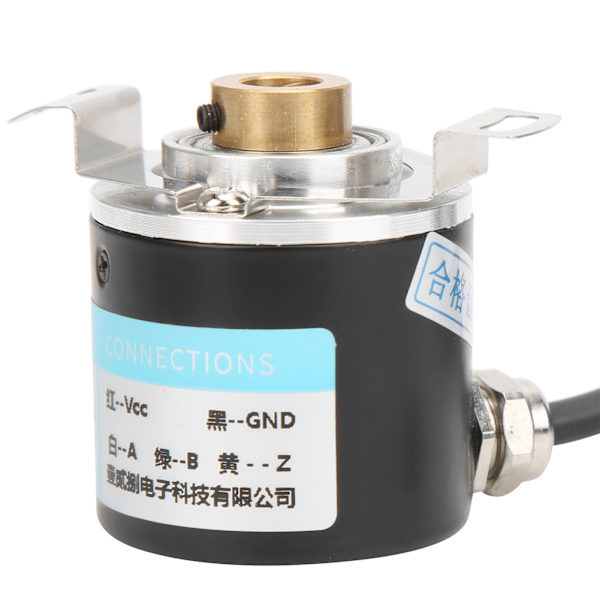 ABZ Inkremental 3-fas Encoder Halv Hål Axel 6mm Motorreducering Utrustning DC524V(C38S6G5-50Z-G24N )