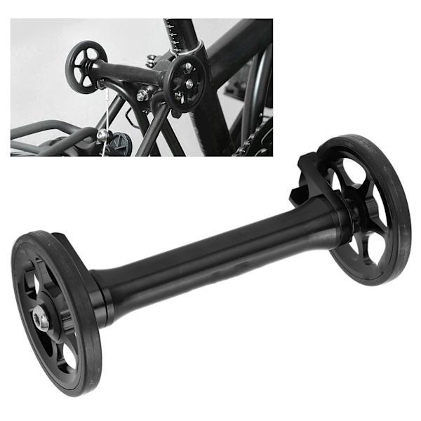 Enkel hjulförlängningsstång med hög hållfasthet, lättviktig teleskopisk hopfällbar cykeltillsats för Brompton 3sixtyBlack