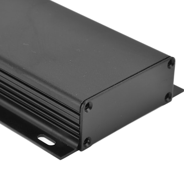 Elektrisk låda i aluminiumlegering, projektbox, delad kapsling, 25x84x110mm, matt svart plåt
