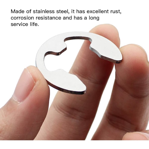 400 stycken extern snapringhållare kit rostfritt stål intern circlip ring 13 storlek M1.5 - M15 sortiment E-circlip ring kit med förvaringslåda