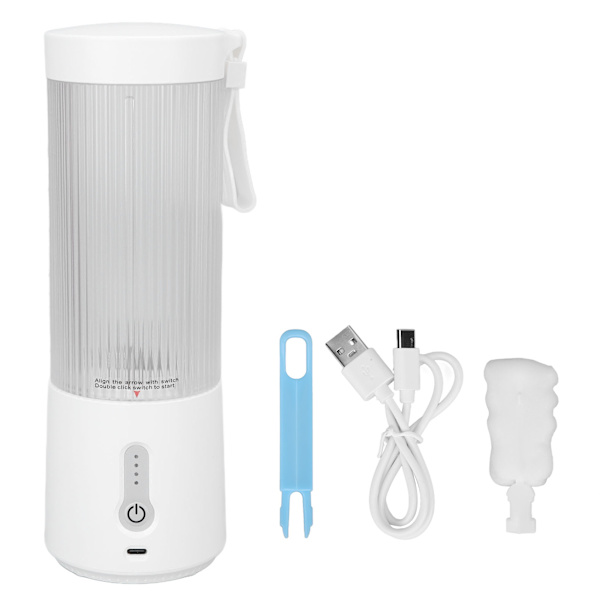 Elektrisk Juicer Cup 450ml 4000mAh Batteri USB Laddning Handhållen Elektrisk Juicer Cup för Resor Camping Kontor