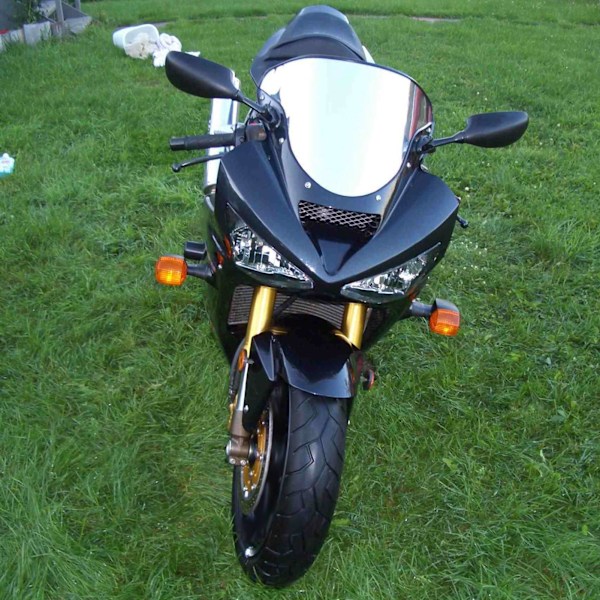 Motorcykelstrålkastare Linsöverdragssats Passar Kawasaki Ninja ZX6R 2003-2004