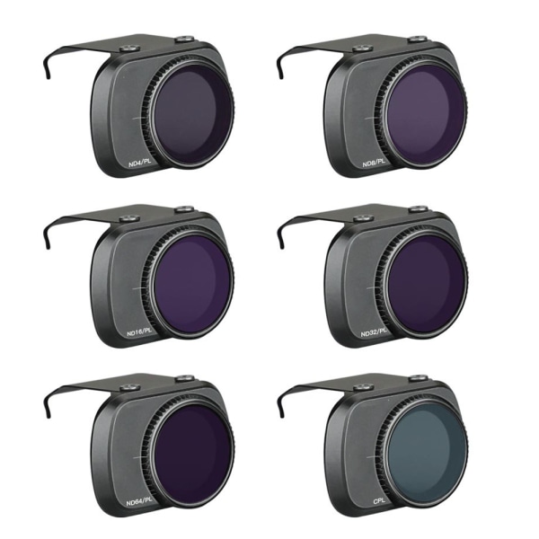 K&F Concept Mini 2 Mavic Mini SE ND filterkameralinser Paket med 6 filterset UV+CPL+ND8+ND16+ND32+ND64, kompatibel med DJI Mini 2/Mavic Mini
