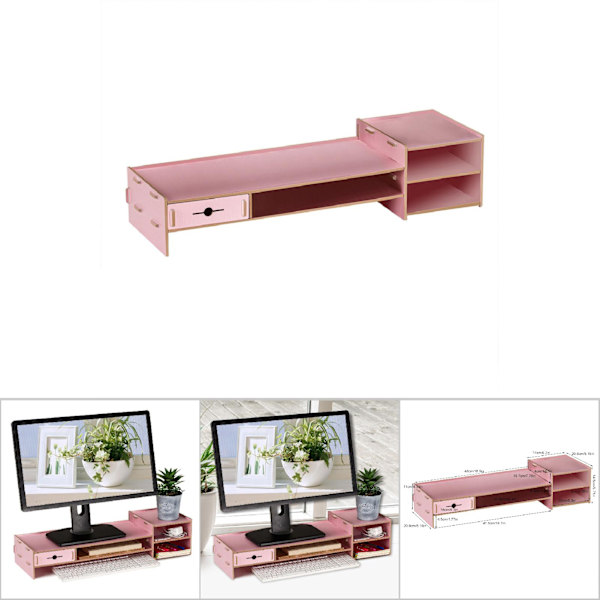 Monitor Laptop Stativ Dator Skärmstöd Modern Kontors Skrivbordshylla (# 1)