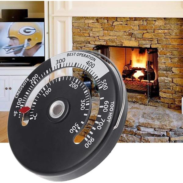 Magnetisk spisröksrörstermometer Vedspisrörsrör Multibränsle Vedspis (Termometer)