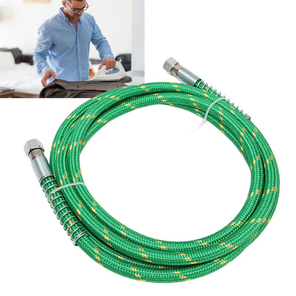 Mellantryck ångaslang Professionell 0,7Mpa Hög styrka Flexibel Silikongummi Ångrör 9,8ft Grön