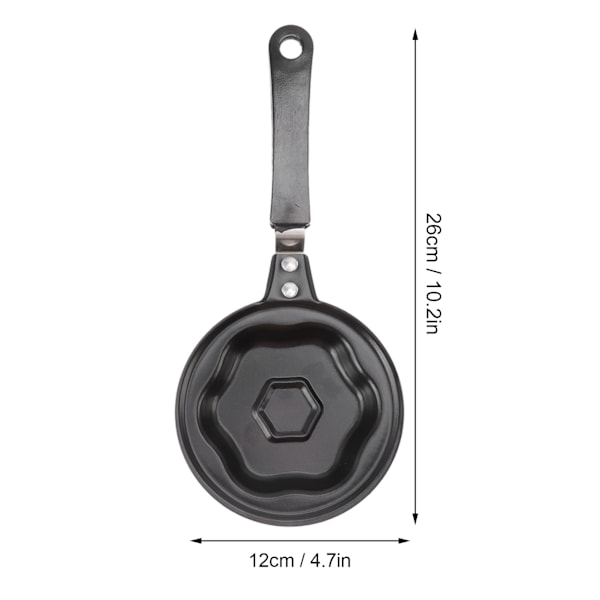 Mini Non-Stick Stekpanna för Ägg Innovativ Koreansk Frukostgryta DIY Mini Frukost Omelettpanna Form Blomma