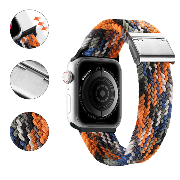 Klockarmband Kompatibelt med Apple Watch, Justerbart