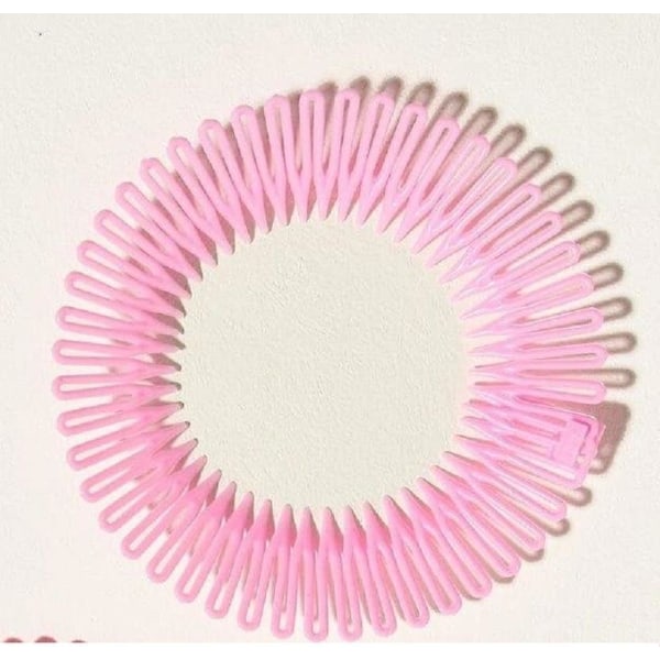 Zic zac diadem i plast (8 färg val) Rosa Rosa