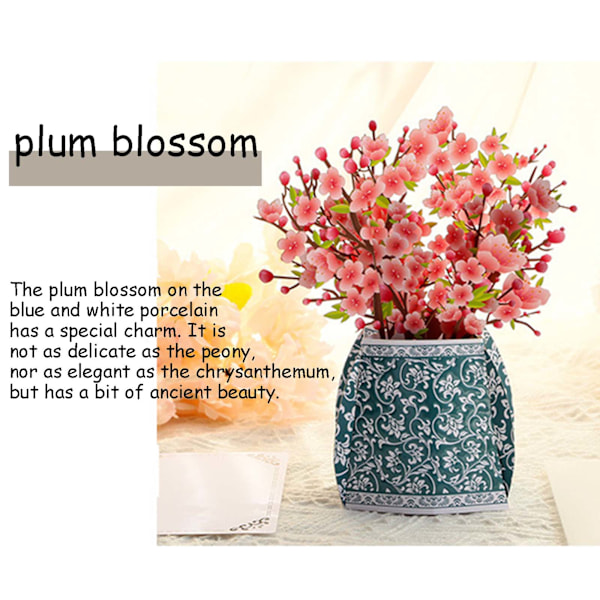 Pop Up-kort, Pop Up-blomkort, 3D-födelsedagskort, 3D Pop Up-kort till henne Mamma Mors dag - Fru Flickvän Jubileum Alla hjärtans dag Pop-up, Födelsedag