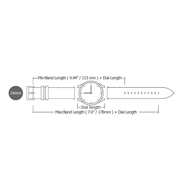 Klockarmband 24mm PU Läder Snabbkoppling Bekväm handledsrem för Suunto Spartan 7 9 D5i