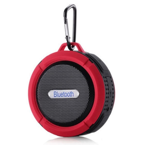 Vattentät bluetooth högtalare, bluetooth duschhögtalare hög stereo, duschhögtalare bluetooth trådlös med klämma och sugkopp, liten bärbar
