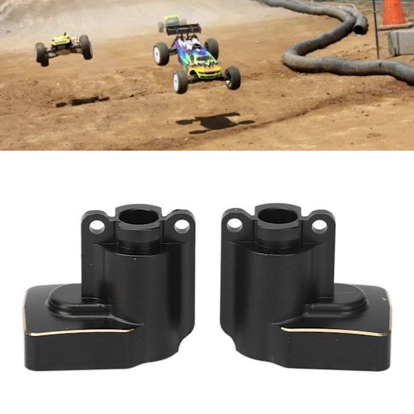 2PCS Bakre Portal Drivaxel Montering 1/18 RC Modellbil Bakre Mässingskåpa RC Tillbehör för Axial UTB18 Svart