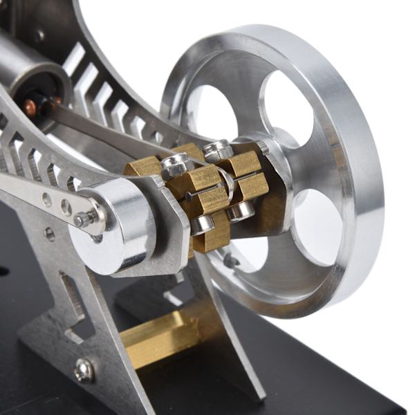 Klassisk vakuummotormodell i aluminiumkonstruktion, vetenskaplig pedagogisk leksak, experimentellt instrument