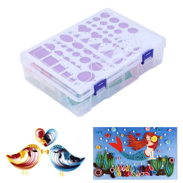 Quillingverktyg Hög hårdhet DIY Produktion Perfekt Kit Pappers Quilling Set för nybörjare