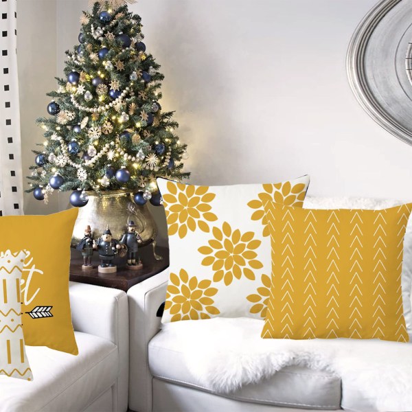 Modern soffa cover, dekorativt utomhus linnetyg