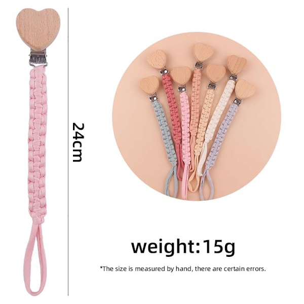 Nippelklämmor 3-off-white grå rosa