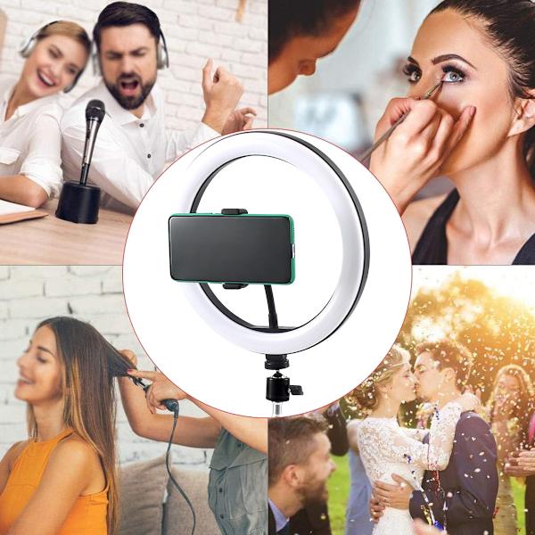USB-ringljus för videokonferenser, zoom-samtal, fjärrarbete, video/livestreaming, olika storlekar, värde 10 tum