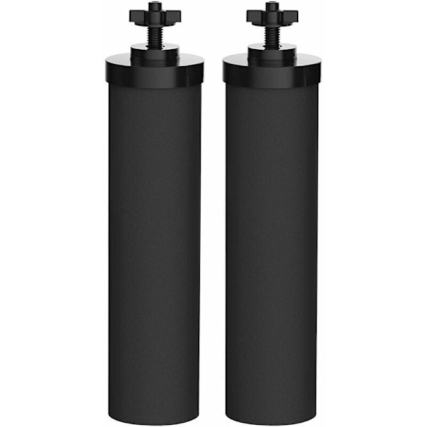 Svarta Aktiverade Kolfilter, Vattenfilter Ersättning 2st, Prisvärd Filterersättning För Hem- Och Utomhusbruk, Reducerar Klorsmak Och