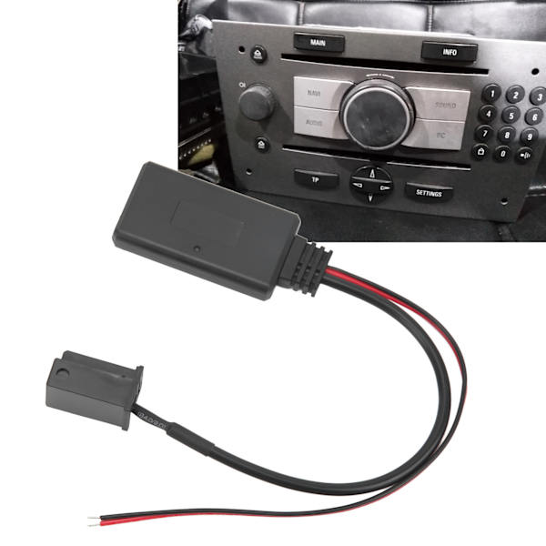 Bluetooth 5.0 Aux-ingångs ljudmusikadaptermodulkabel för Opel Agila Antara Astra H