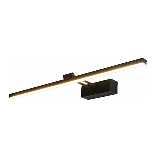 Badrumsvägglampa Varmvit LED 10W 3200K Modern Inomhus Badrumsbelysning Svart Lampa Badrumsbelysning 50CM