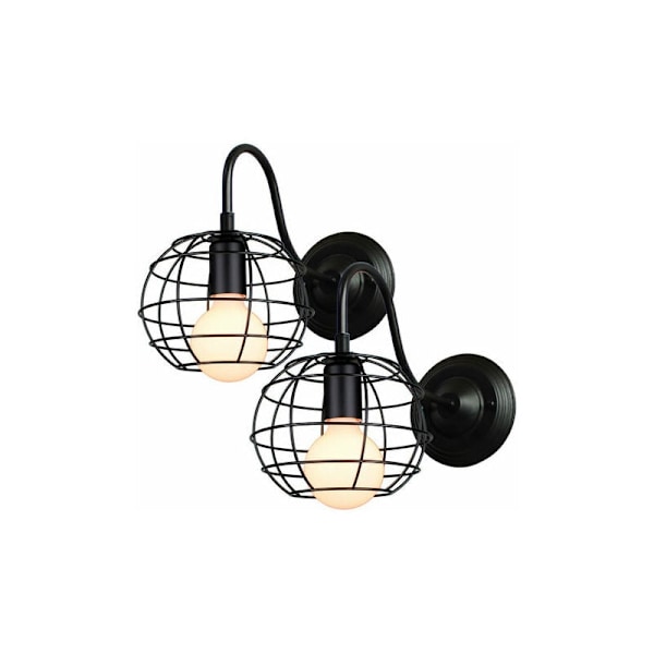 Dekorativa Vägglampor, Retro Loft Stil LED Bur Vägglampa Med Utrymmesbesparande Design, Enkel Installation För Matsalar Och Kök
