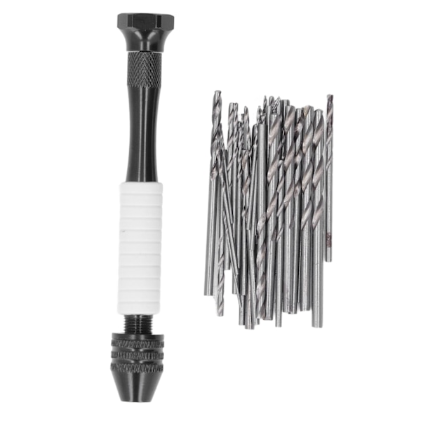 49 st/set handborr set med hög hastighet stål ABS twist borr bit för trä plast gummi