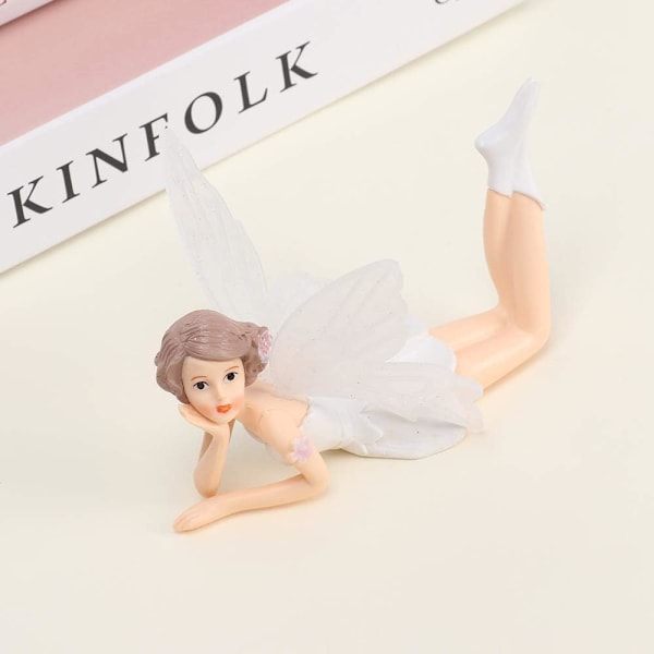 Charmiga Pixie-kompanjoner, Utsökt Handmålad Resin, Flygande Blomsterälva Med Vikbara Vingar För Bröllopsdekor Och Tårtdekorationer, Set Om 3