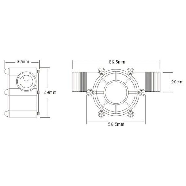 Mikro Hydro Generator, Låg Flödesförlust Säkerställer Optimal Prestanda Även Vid Lågt Vattentryck, Dränkbar Design, Konvertera Vattenpotential