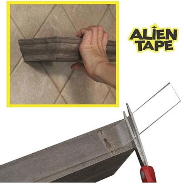 5 Rullar Dubbelhäftande Tejp Transparent Halkfri Elastisk Självhäftande Tejp för Hantverk 3cm Bred