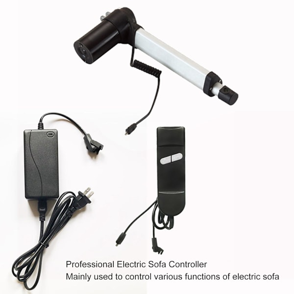 Lyftstolsfjärrkontroll 2 knappar Effektiv Power Recliner Handkontroll för Elektrisk Säng Soffa Apparat 12‑32V