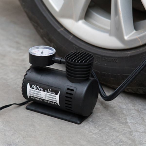 300PSI 12V Mini Luftkompressor Auto Elektrisk Däck Luft Uppblåsare Pump Mini Luftkompressor