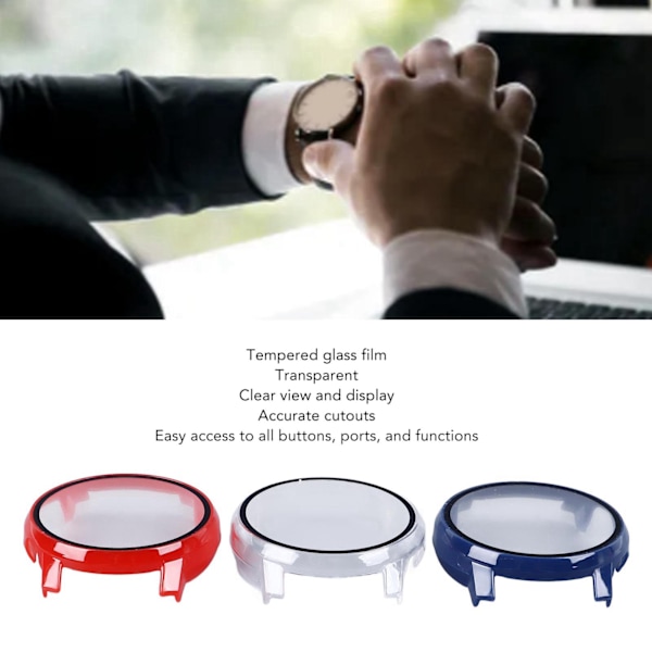 3-pack Klockfodral Exakta Utskärningar Förhindrar Repor Härdat Glas Film Klockskydd för Coros Pace 3