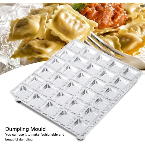 Raviolitillverkare för dumplings, ravioliutstickare i rostfritt stål för professionella resultat, innovativ dumplingtillverkare i metall förenklar konsten att göra pasta
