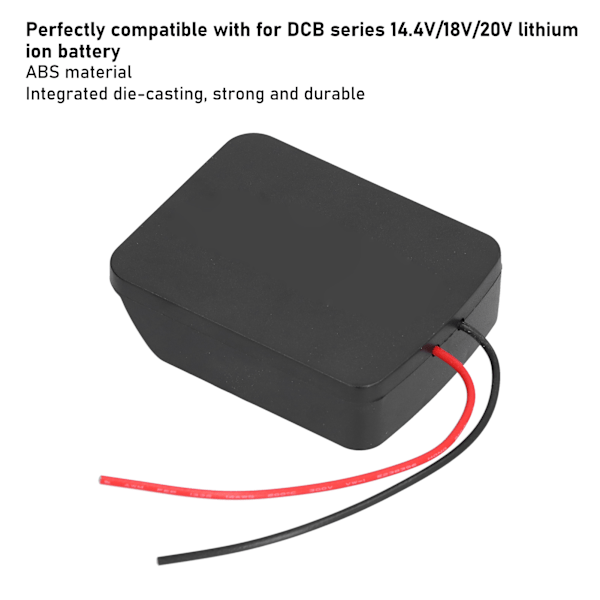 Batteriadapter DIY Strömförsörjningsomvandlare Kontakt för DCB-serien 14.4V/18V/20V med kabel
