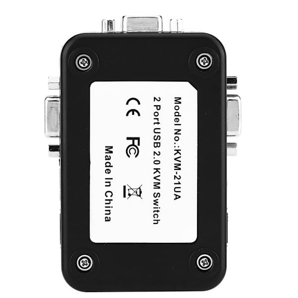 USB 2.0 KVM-switch 2 / 4 portars VGA manuell switchbox videodelningsadapter (2 portar)