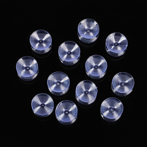 3 cm dubbelsidiga sugkoppar Klar PVC-plastsug