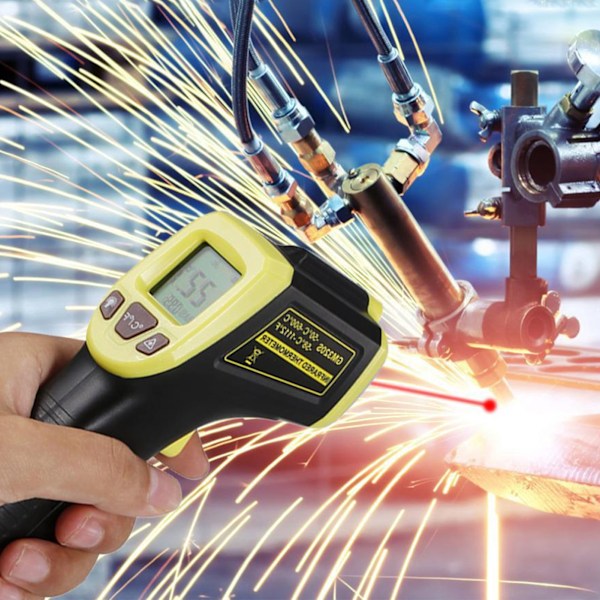 Infraröd Termometer Digital Display Beröringsfri Temperaturpistol ‑50‑600℃ Temp Gun