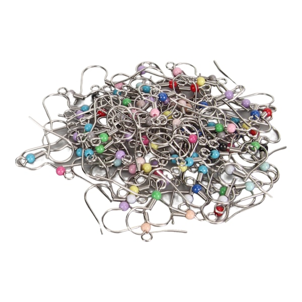 300 st Örhängeskrokar Kit Rostfritt Stål Blandade Färger Örhängeskrokar Set med Öppna Ringar Örhängepluppar för Örhängetillverkning