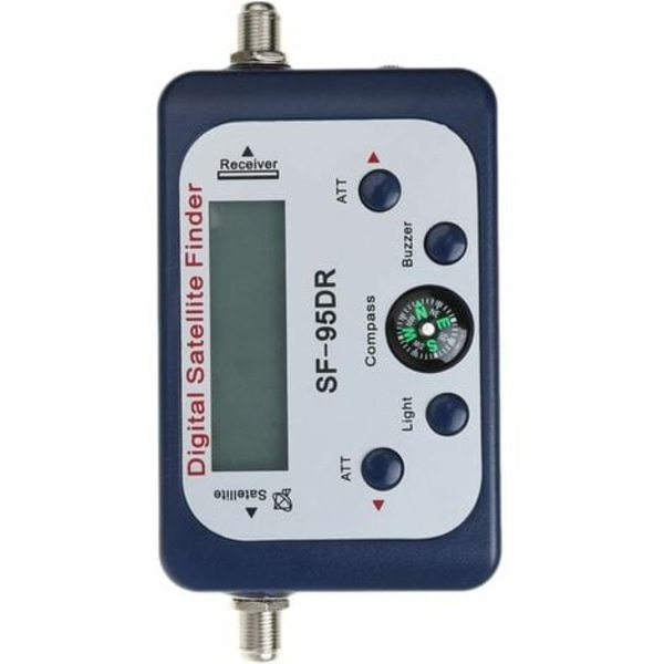 Digital Satellitpejlare / Satfinder Parabol Detektor Signal Locator med Kompass Buzzer Svart
