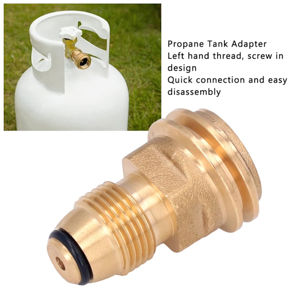 Propan Tankadapter Slang Snabbkoppling Passande Propan Uppblåsbar Koppling för Utomhus