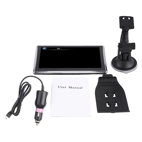 7 Tums Pekskärm Bilnavigator GPS Navigation 256M 8GB FM Bluetooth Nordamerika Gratis Kartor