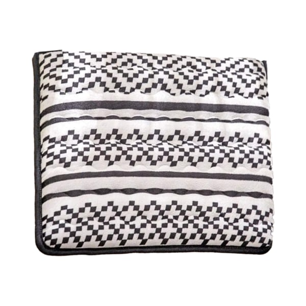 Avtagbar tvättbar stolsdyna fyrkantig kudde med knytband, ,vit