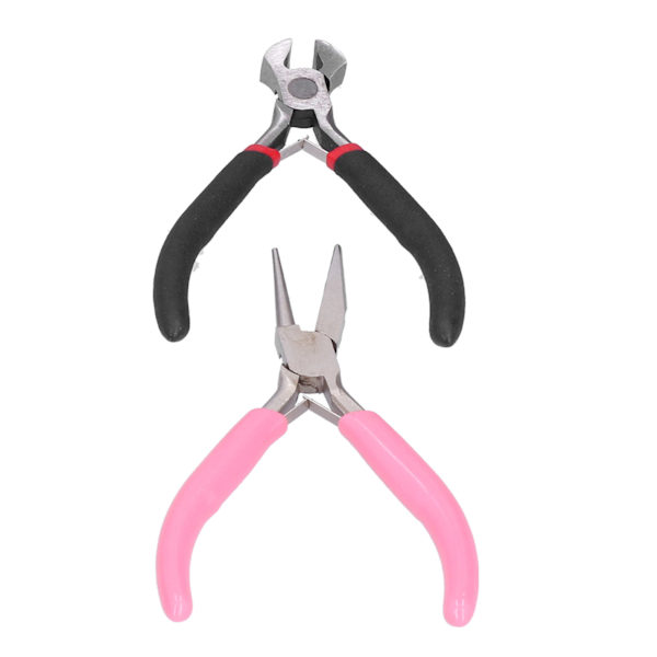 5-pack Tångset Diagonal Platt Näs Tång Bail Making Smycken Tång Hand Crimping Winding Verktyg