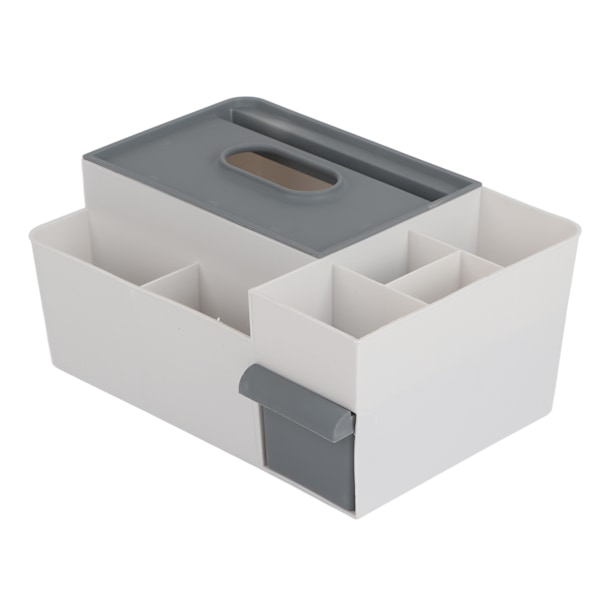 Elegant Bambu Tissue Box Hållare, Multifunktionell Organizer med Tabletthållare för Skrivbord, Stilren Design för Ett Rörfritt Utrymme