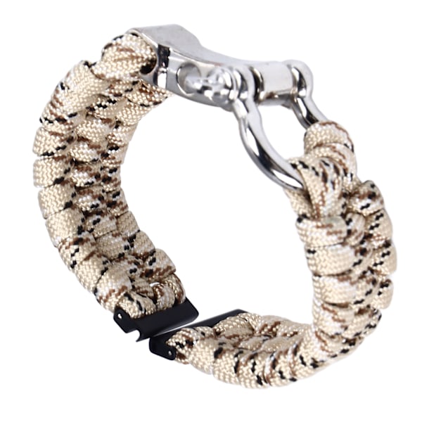 Ersättningsarmband Klocka Vävt Band Nylon Paracord Vävt Handgjort Klockarmband för Suunto 7 9 D5i 24mm Desert