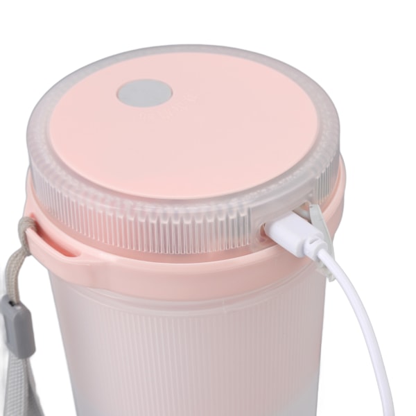 Elektrisk Juicer Kopp 300ml Handhållen Bärbar USB Laddningsbar 6 Rostfritt Stål Skärare Juicepress Blender Kopp